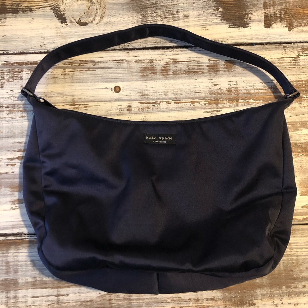 Kate Spade Navy Satin Evening Bag